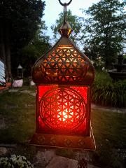 Orientalisches Licht "Blume des Lebens" Gold